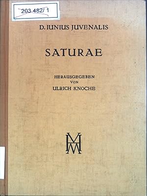 Bild des Verkufers fr Saturae: mit kritischem Apparat. Das Wort der Antike, Band II. zum Verkauf von books4less (Versandantiquariat Petra Gros GmbH & Co. KG)