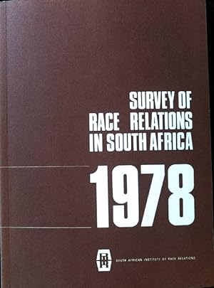 Seller image for Survey of Race Relations in South Africa 1978; Vol 32; for sale by books4less (Versandantiquariat Petra Gros GmbH & Co. KG)