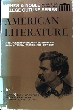 Seller image for American Literature. College Outline Studies; for sale by books4less (Versandantiquariat Petra Gros GmbH & Co. KG)