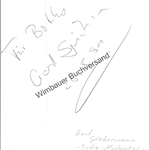 Bild des Verkufers fr Original Autogramm Gerd Spiekermann /// Autogramm Autograph signiert signed signee zum Verkauf von Antiquariat im Kaiserviertel | Wimbauer Buchversand