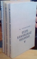 Imagen del vendedor de Eesti Rahvalaule Viisidega [Estonian Folk Songs]. I + III-V a la venta por Erik Oskarsson Antikvariat