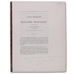 Seller image for loge historique de Benjamin Delessert. for sale by Antiquariat Gerhard Gruber