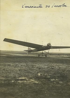 Bordeaux Aviation Croix d'Hins Ruchonnet & de Pontac Antoinette Old Photo 1910