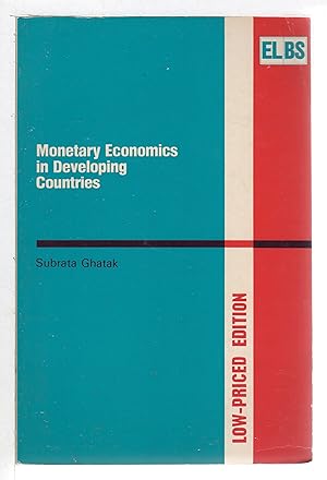 Seller image for MONETARY ECONOMICS IN DEVELOPING COUNTRIES. for sale by Bookfever, IOBA  (Volk & Iiams)