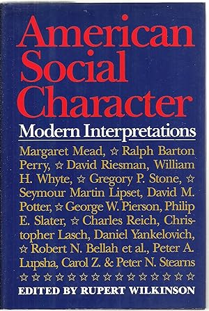 Seller image for American Social Character: Modern Interpretations for sale by Sabra Books