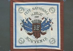 Seller image for 1880 French Revolution National Victorian Fete Flag Sign Postcard for sale by Postcard Finder