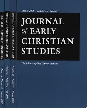 Immagine del venditore per Journal of Early Christian Studies, 16. 4 No. tg. venduto da Fundus-Online GbR Borkert Schwarz Zerfa