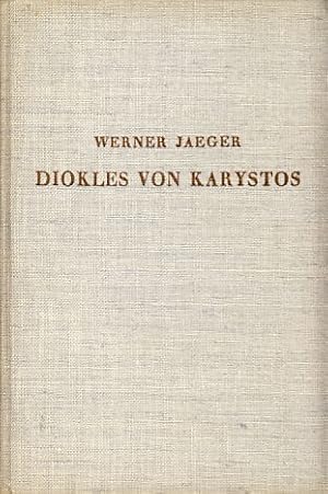 Imagen del vendedor de Diokles von Karystos. Die griechische Medizin und die Schule des Aristoteles. a la venta por Fundus-Online GbR Borkert Schwarz Zerfa