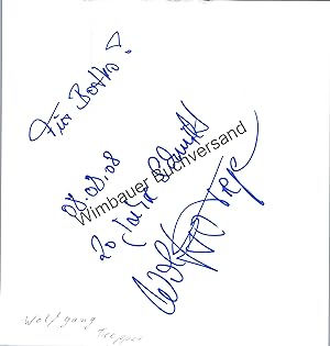 Bild des Verkufers fr Original Autogramm Wolfgang Trepper Kabarett /// Autograph signiert signed signee zum Verkauf von Antiquariat im Kaiserviertel | Wimbauer Buchversand