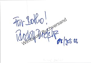 Bild des Verkufers fr Original Autogramm Rudolf Dreler Staatssekretr /// Autograph signiert signed signee zum Verkauf von Antiquariat im Kaiserviertel | Wimbauer Buchversand