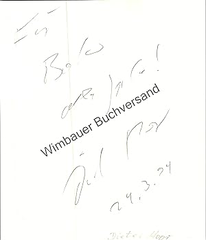Bild des Verkufers fr Original Autogramm Max / Dieter Moor /// Autograph signiert signed signee zum Verkauf von Antiquariat im Kaiserviertel | Wimbauer Buchversand