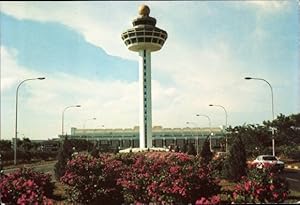 Bild des Verkufers fr Ansichtskarte / Postkarte Singapore Singapur, Control Tower, Changi International Airport zum Verkauf von akpool GmbH