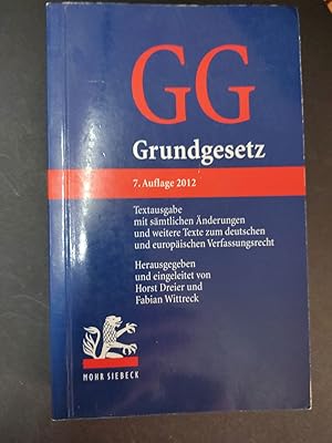 Grundgesetz : [vom 23. Mai 1949 ; zuletzt geändert durch Gesetz vom 11. Juli 2012] ; Textausgabe ...