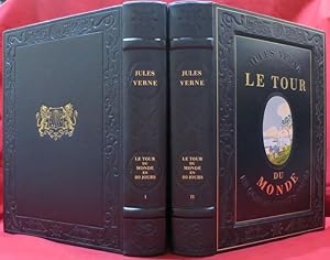 Image du vendeur pour Le Tour du Monde en Quatre-Vingts Jours. Illustrations de Henry Lemari. (2 volumes). mis en vente par Librairie Diogne SARL