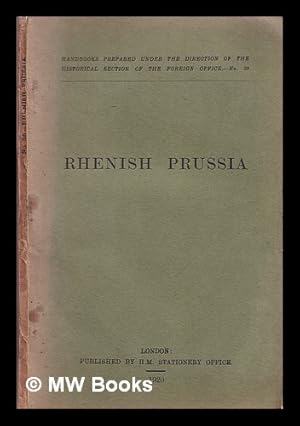 Imagen del vendedor de Rhenish Prussia a la venta por MW Books Ltd.