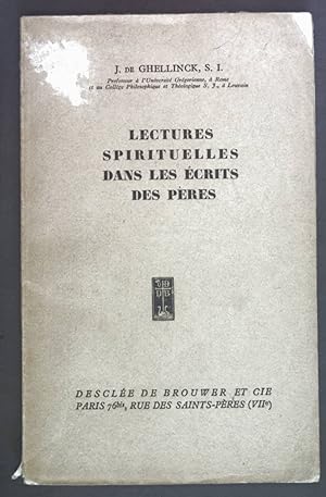 Imagen del vendedor de Lectures spirituelles dans les ecrits des peres. a la venta por books4less (Versandantiquariat Petra Gros GmbH & Co. KG)