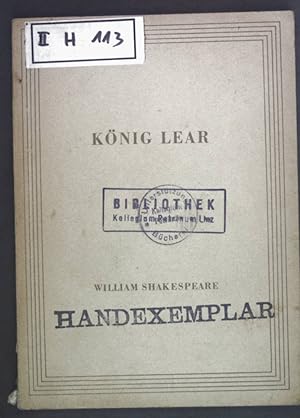 Imagen del vendedor de Knig Lear. a la venta por books4less (Versandantiquariat Petra Gros GmbH & Co. KG)