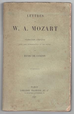 Lettres de W. A. Mozart