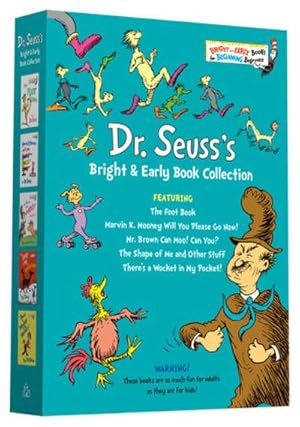 Bild des Verkufers fr Dr. Seuss Bright & Early Book Boxed Set Collection : The Foot Book; Marvin K. Mooney Will You Please Go Now!; Mr. Brown Can Moo! Can You?, The Shape of Me and Other Stuff; There's a Wocket in My Pocket! zum Verkauf von AHA-BUCH GmbH