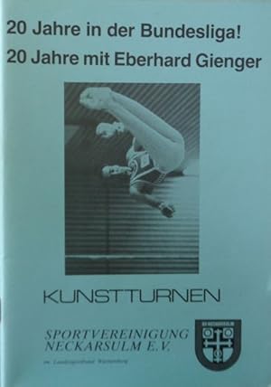 Imagen del vendedor de 20 Jahre in der Bundesliga! 20 Jahre mit Eberhard Gienger. 1969-1987. a la venta por Antiquariat Ursula Hartmann