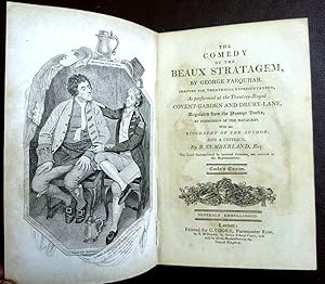 Imagen del vendedor de Comedy of the Beaux Stratagem. Cooke's Edition. 1808. Adapted for Theatrical Representation, As Performed at the Theatres Royal, Covent Garden and Drury Lane, with a Critique by R. Cumberland. a la venta por Tony Hutchinson