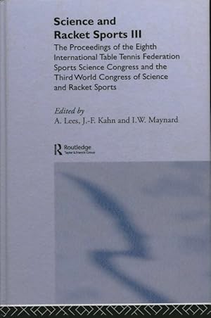 Seller image for Science and Racket Sports III - A. Lees for sale by Book Hmisphres