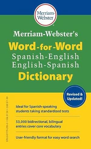Bild des Verkufers fr Merriam-Webster's Word-for-Word Spanish-English Dictionary (Paperback) zum Verkauf von Grand Eagle Retail