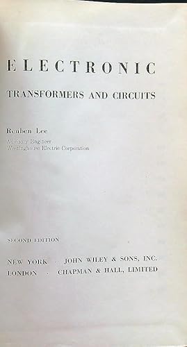 Immagine del venditore per Electronics transformers and circuits venduto da Librodifaccia