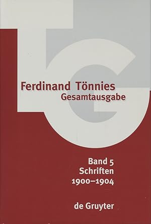 Seller image for Gesamtausgabe. Band 5: 1900-1904. Politik und Moral. Vereins- und Versammlungsrecht wider die Koalitions-Freiheit. L'volution sociale en Allemagne (1890-1900). Die Ostseehfen Flensburg, Kiel, Lbeck. Schriften. Rezension. Herausgegeben von Brbel Carstens und Uwe Carstens. for sale by Antiquariat Lenzen