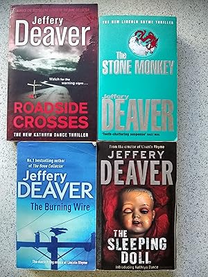 The Burning Wire, The Stone Monkey, The Sleeping Doll, Roadside Crosses (Set Of 4 Paperbacks)