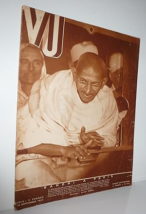 Imagen del vendedor de Vu. Hebdomadaire N 183. En couverture : Ghandi  Paris. 16 Septembre 1931. a la venta por Sekkes Consultants
