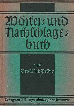 Bild des Verkufers fr Wrter- und Nachschlagebuch zum Verkauf von Clivia Mueller