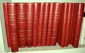 Goya, Revista de Arte. Números del 1 al 98. 1954-1970. 14 Tomos.