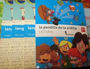 Seller image for Lengua 1 Primaria *Letra a Letra* (Savia) Trimestral. Primer, segundo y tercer trimestre y La pandilla de la ardilla . (Programa Completo en 4 volmenes!) for sale by La Librera, Iberoamerikan. Buchhandlung