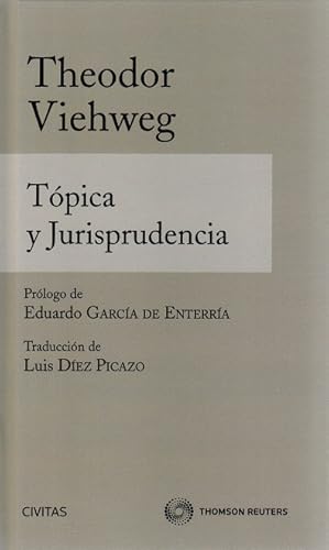 Imagen del vendedor de Tpica y Jurisprudencia. Prlogo de Eduardo Garca de Enterra. Traduccin de Luis Dez Picazo. a la venta por La Librera, Iberoamerikan. Buchhandlung