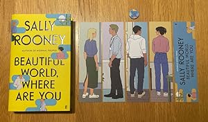 Seller image for Beautiful World, Where are You? - Signed Special Ltd. Independent Bookshop Edition. Complete with a set of the four variant & Main Bookmarks and Pin Badge. Fine new UK HB. for sale by UKBookworm