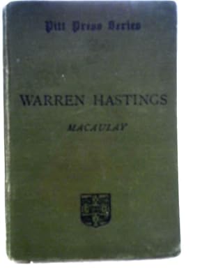 Seller image for Warren Hastings for sale by World of Rare Books