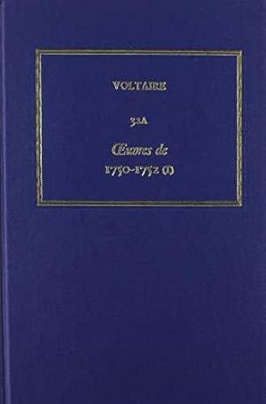 Bild des Verkufers fr uvres compltes de Voltaire 32A :  uvres de 1750-1752 (I) zum Verkauf von Barnaby