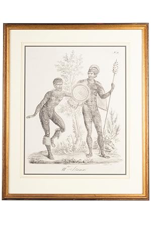 [Lithograph of Tattooed Marquesans].