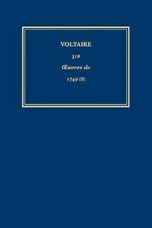 Image du vendeur pour uvres compltes de Voltaire 31B :  uvres de 1749 (II) mis en vente par Barnaby