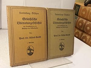Griechische Literaturgeschichte mit Berücksichtigung der Geschichte der Wissenschaften; in zwei B...