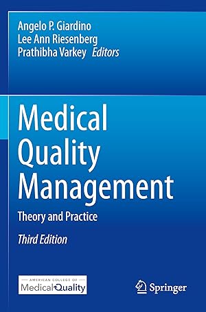 Imagen del vendedor de Medical Quality Management a la venta por moluna