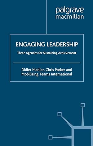 Imagen del vendedor de Engaging Leadership: Three Agendas for Sustaining Achievement a la venta por moluna