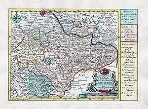 Bild des Verkufers fr Die AemterPirna Dippoldiswalda und Altenberg" - Pirna Dippoldiswalde Altenberg Sachsen map Karte zum Verkauf von Antiquariat Steffen Vlkel GmbH