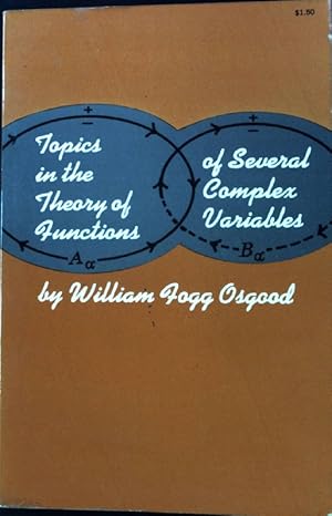 Bild des Verkufers fr Topics in the Theory of Functions of Several Complex Variables; The Madison Colloquium, Part 2; zum Verkauf von books4less (Versandantiquariat Petra Gros GmbH & Co. KG)