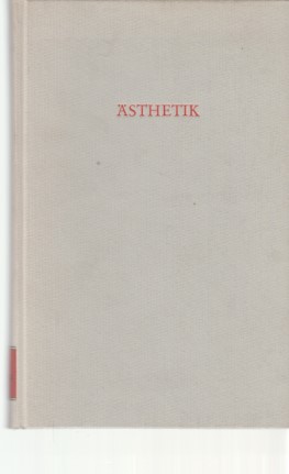 Seller image for sthetik. Wege der Forschung ; Bd. 31. for sale by Fundus-Online GbR Borkert Schwarz Zerfa