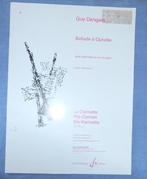 Ballade à Ophélie pour clarinette en si b et piano, dégré: élémentaire
