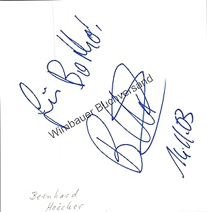 Bild des Verkufers fr Original Autogramm Bernhard Hocker /// Autogramm Autograph signiert signed signee zum Verkauf von Antiquariat im Kaiserviertel | Wimbauer Buchversand