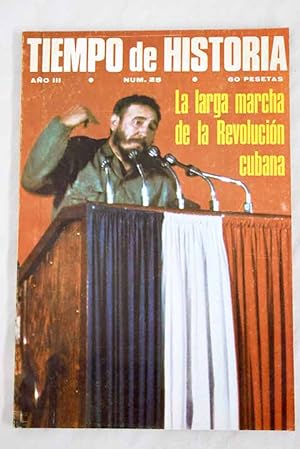 Image du vendeur pour TIEMPO DE HISTORIA. AO III, N.25:: Viva Puerto Rico yanki!; ?La espada negra?: Una fotonovela de la Historia; Canciones para antes de una ruptura; ?Julio Csar? y la lucha por el poder; Al-Andalus: Hace mil aos; ?Negaciones?: Nuevo instrumento crtico; El carlismo gallego; La Enseanza durante la II Repblica; A los sesenta aos de su nacimiento: La subversin dadasta; Espaa 1946; En las sombras de la ?guerra fra?: Gehlen, ?maestro de espas?; Esplendor y decadencia de Monforte de Lemos; En el centenario de su nacimiento: La poesa antiseorial de Ramn Cabanillas; Padre de la novela ertica espaola: Por qu se suicid Felipe Trigo?; Noticia de Felipe Trigo; 1876-1973: Pau Casals, un msico y una actitud; Al final de una gloriosa conmemoracin: La Institucin Libre de Enseanza; Me mis en vente par Alcan Libros