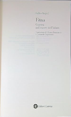 Imagen del vendedor de Fitna. Guerra nel cuore dell'Islam a la venta por Librodifaccia